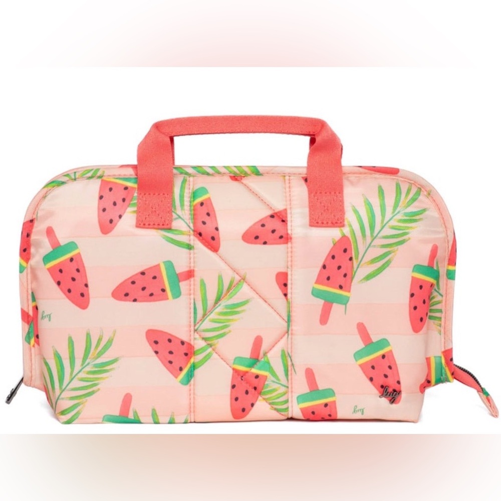 lug Pink & Green Watermelon Popsicle Cosmetic Bag